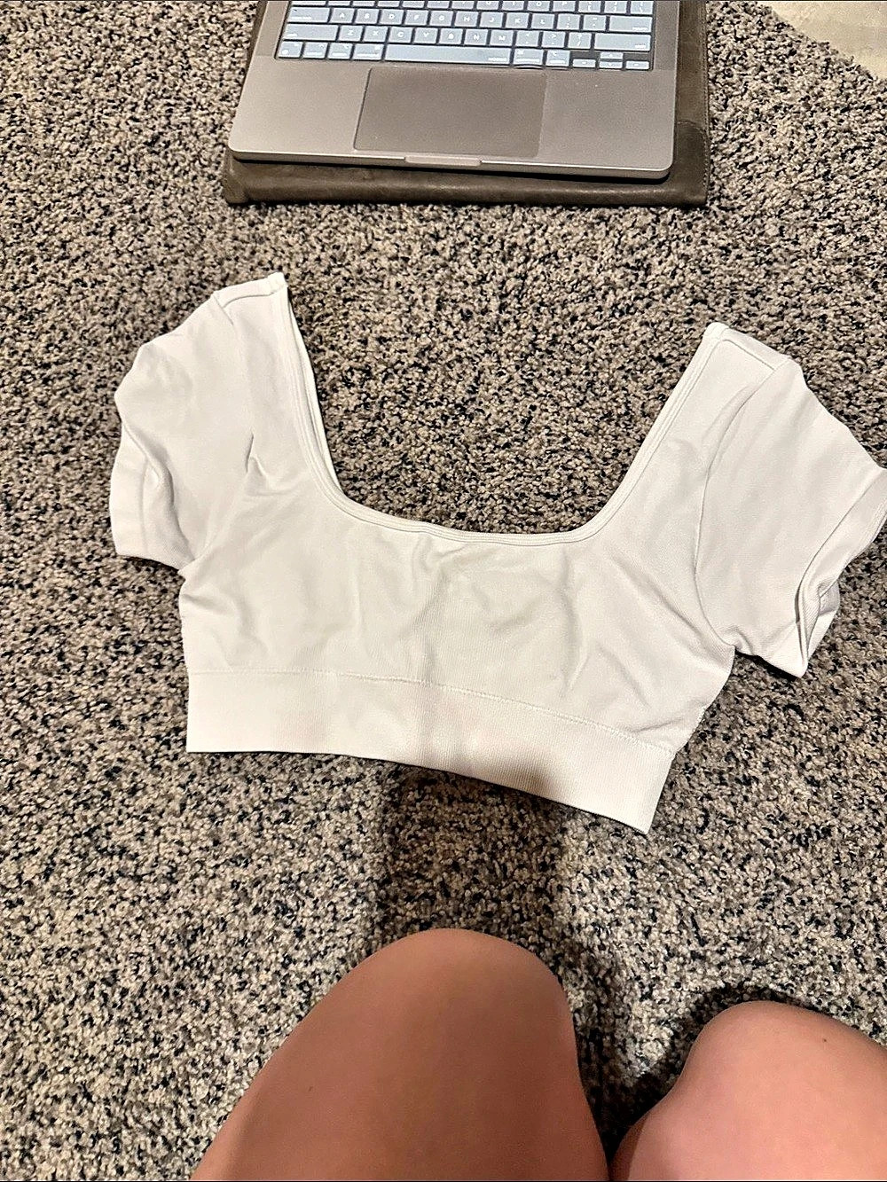 forever 21 White Crop Top Size Medium